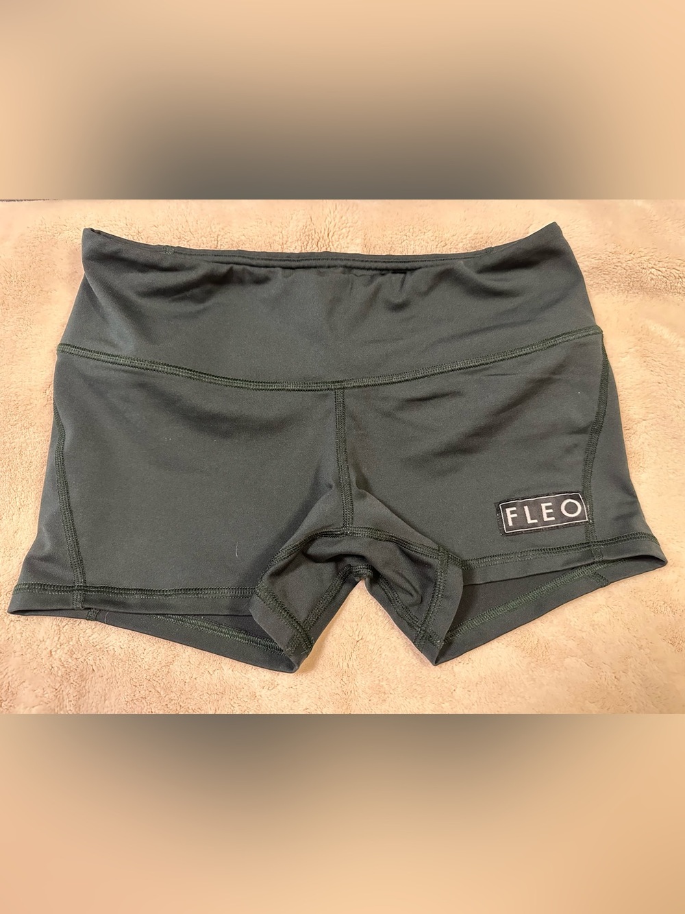 Fleo Black Athletic Performance Shorts